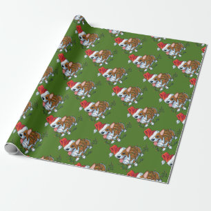 Pembroke Welsh Corgi Welpe Weihnachten Xmas Lichte Geschenkpapier