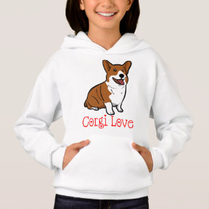 Pembroke Welsh Corgi Welppy Hund Red Liebe Girls Hoodie