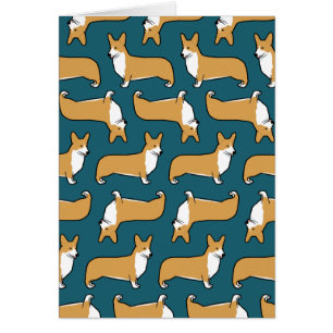 Pembroke Welsh Corgis Muster mit individuellem Tex