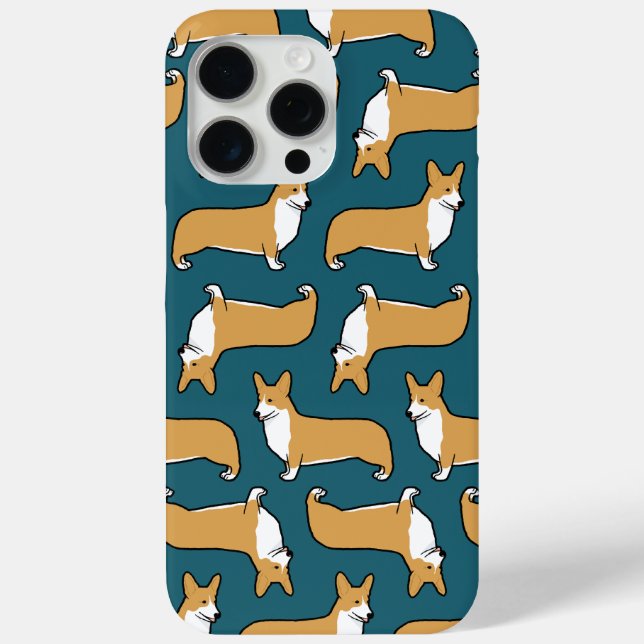Pembroke Welsh Corgis Pattern | Niedlicher Hund Lo Case-Mate iPhone Hülle (Rückseite)