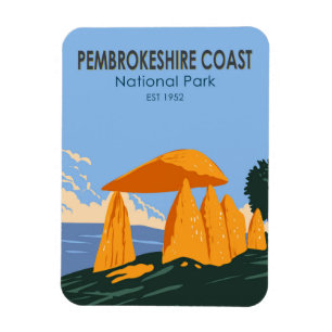 Pembrokeshire Coast Nationalpark Pentolino Magnet