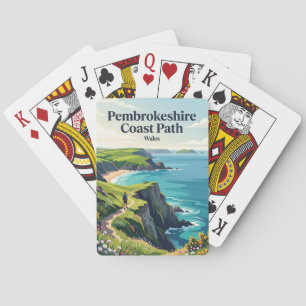 Pembrokeshire Küstenweg Wales Spielkarten