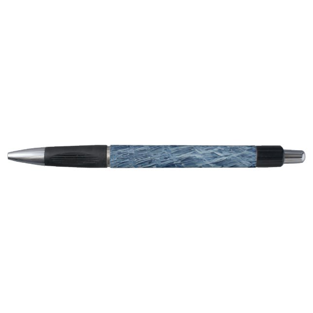 Pen Blue Calm Sea Waves, Edit Design Option Kugelschreiber (Vorderseite)