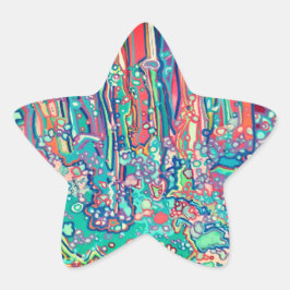 Pen doodle  Stern-Aufkleber