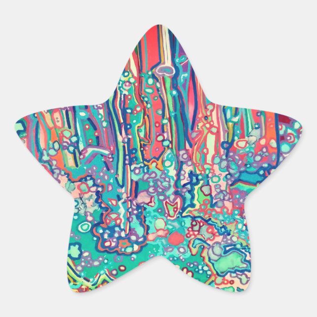 Pen doodle  Stern-Aufkleber (Vorderseite)