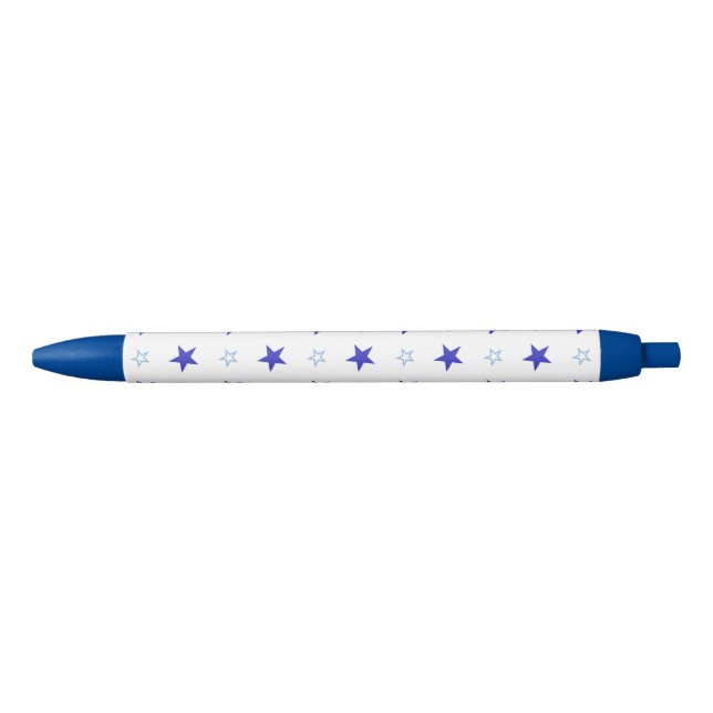 Pen mit blauen Sternen Kugelschreiber (Vorderseite)