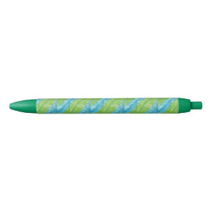 Pen mit blauen und grünen Palmen Kugelschreiber