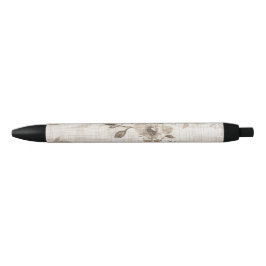 Pen mit braunem Blumenmuster Kugelschreiber