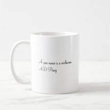 Pen Name Tasse