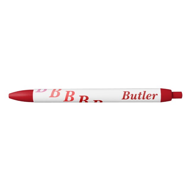 Pen - Name und Anfangsbuchstaben Kugelschreiber (Vorderseite)