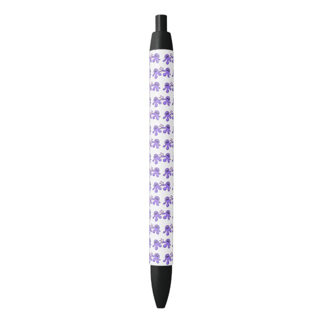 Pen Office and School Pen Lila Octopus Kugelschreiber (Vorderseite Vertikal)