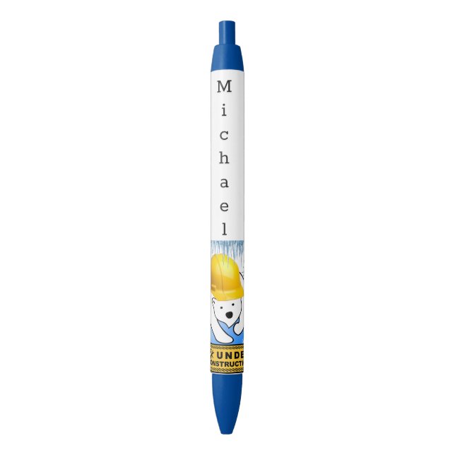 Pen Office and School Pen Polar Bear Construction Kugelschreiber (Vorderseite Vertikal)