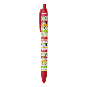 Pen Office and School Pen Stripe Penguin Butterfly Kugelschreiber