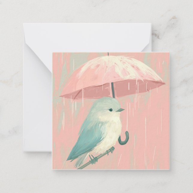 Pen Pal Pals: Gruß von Vögeln Mitteilungskarte (Vorderseite)