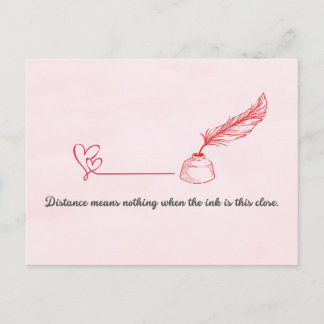 Pen Pal Valentine's Day Postcard Postkarte