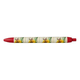 Pen Sunblumen White Tulip Bitterfly Kugelschreiber