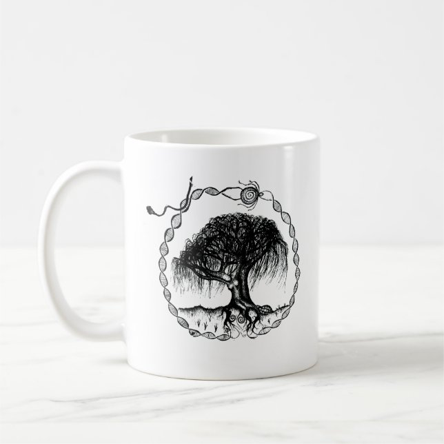 Pen und Tinte Goddess Willow Tree Kaffeetasse (Links)