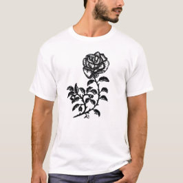 Pen und Tinte Rose T - Shirt