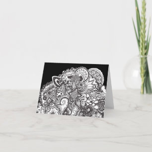 Pen- und Tintennotecards Karte