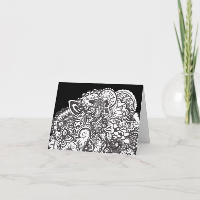 Pen- und Tintennotecards Karte (Vorderseite)