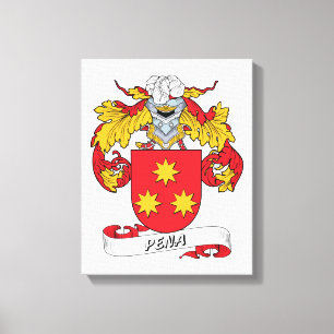 Pena Familienwappen Leinwanddruck