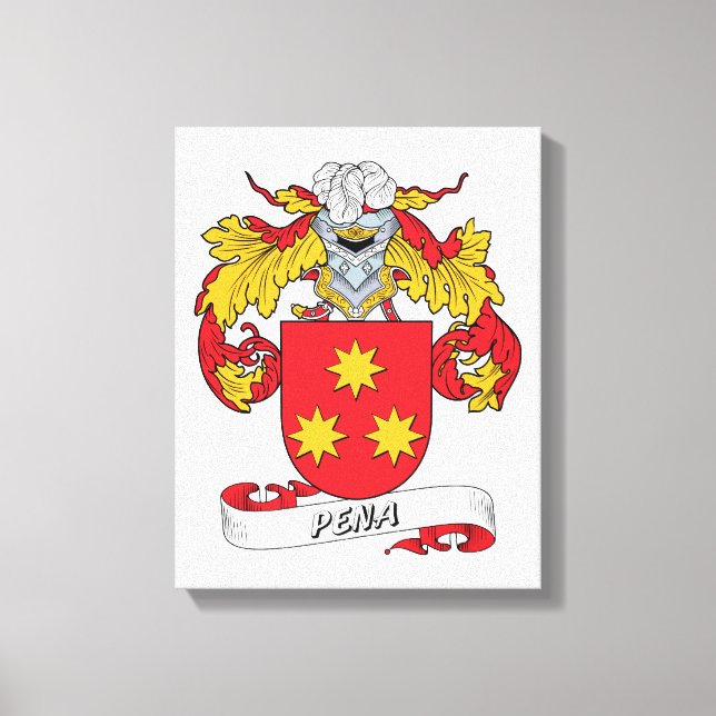 Pena Familienwappen Leinwanddruck (Vorderseite)