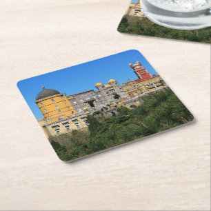 Pena National Palace in Sintra, Portugal Rechteckiger Pappuntersetzer