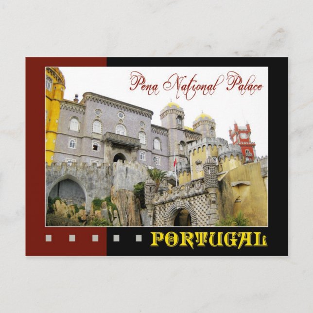 Pena National Palace, Sintra, Portugal Postkarte (Vorderseite)