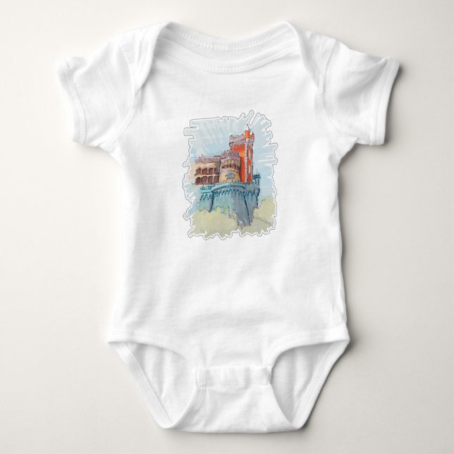 Pena Palace in Sintra, Portugal Baby Strampler (Vorderseite)