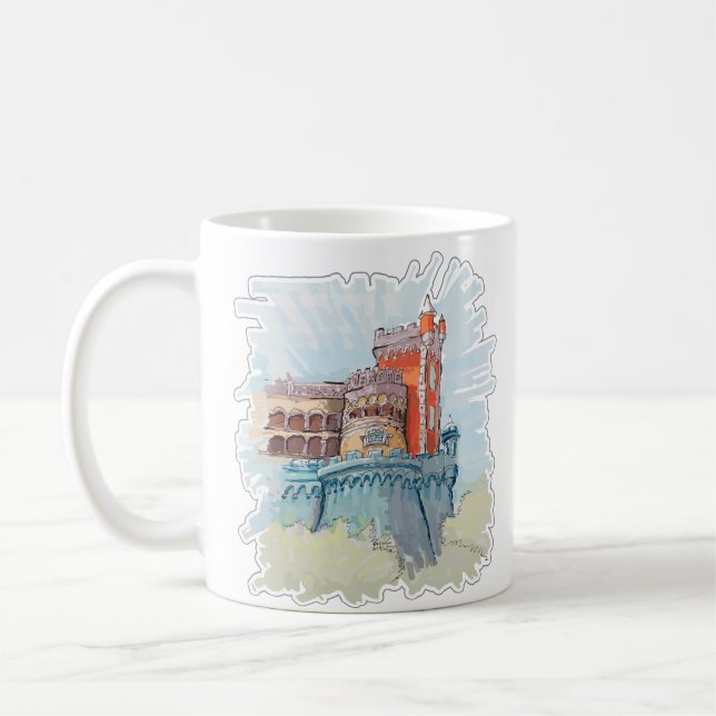 Pena Palace in Sintra, Portugal Kaffeetasse (Links)