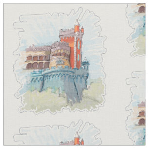 Pena Palace in Sintra, Portugal Stoff