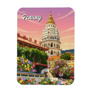 Penang Malaysia Georgetown Reise Magnet