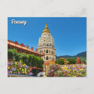 Penang Malaysia Georgetown Reise Postkarte
