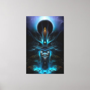 Penapia Fraktal Art Wrapped Canvas Leinwanddruck