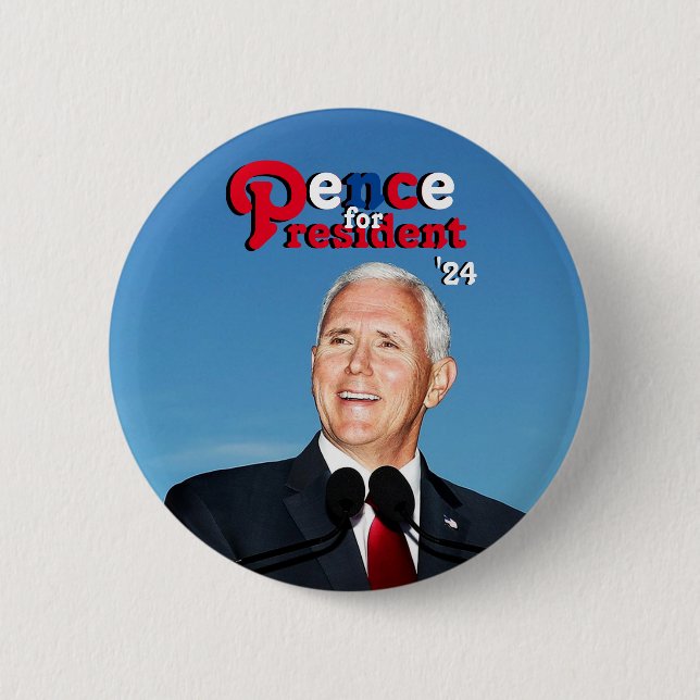 Pence für Präsident '24 Button (Vorderseite)