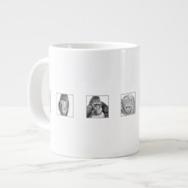 Pencil Animal Collection Mug - Monkeys Jumbo-Tasse
