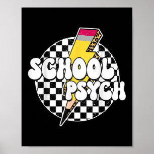 Pencil Lightning Bol, Psychologin der Schachschule Poster