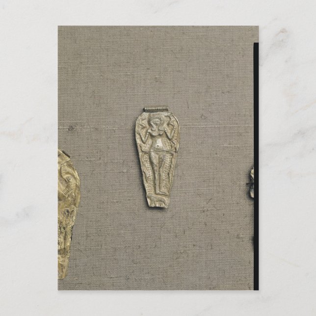 Pendant, der Astarte darstellt, Göttin der Fruchtb Postkarte (Vorderseite)