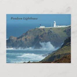 Pendeen Lighthouse Cornwall England Foto Postkarte