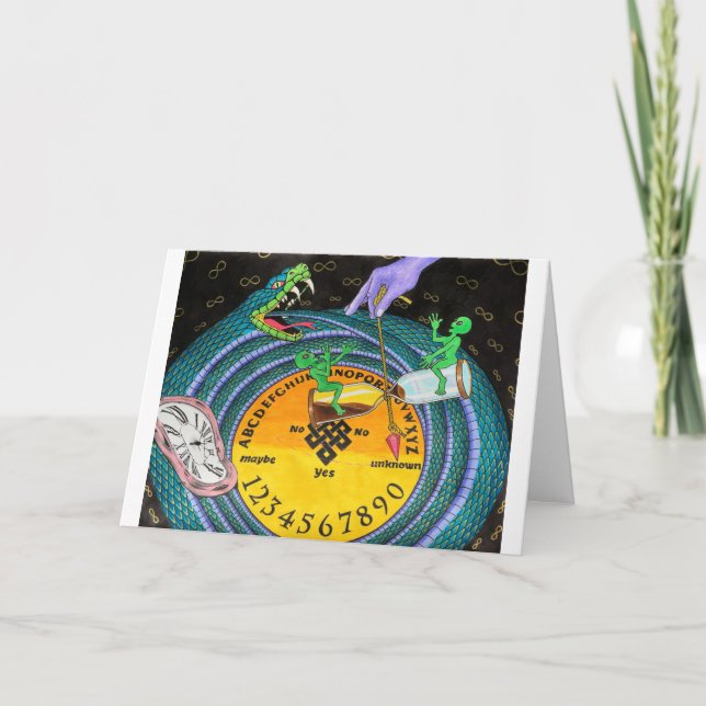 Pendeln, gibt es ein Ende der Zeit? Karte (Vorderseite)