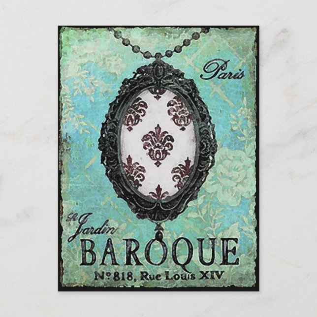 Pendentif baroque ~ Carte postale (Devant)