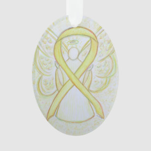 Pendentif ornemental du ruban de sensibilisation j