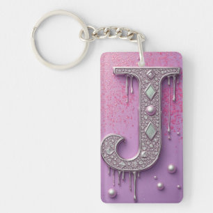 Pendentif personnalisé lettre J or diamant Cadeau