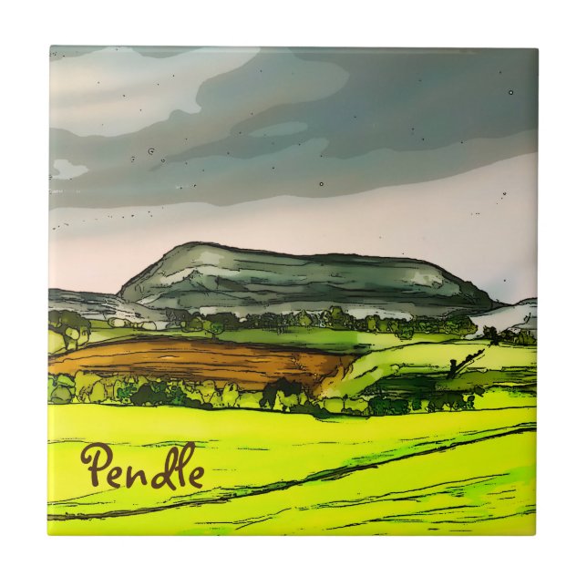 Pendle Hill Fliese (Vorderseite)