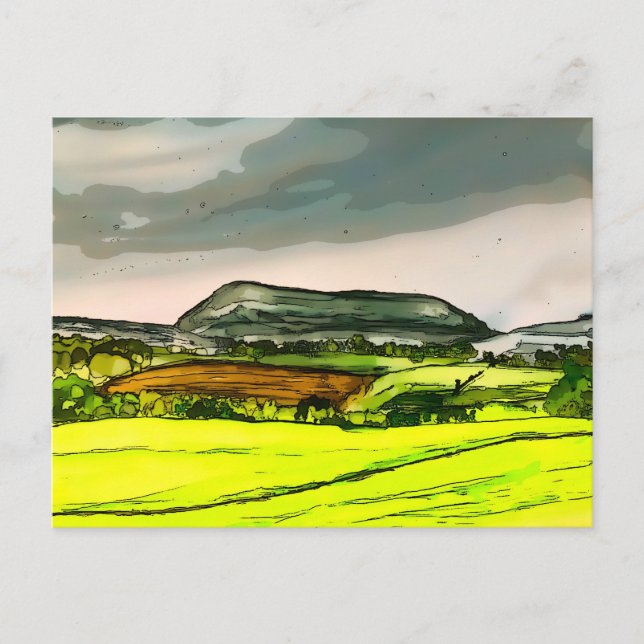 Pendle Hill Postkarte (Vorderseite)