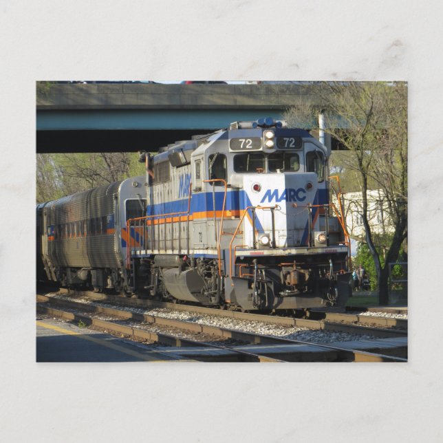 Pendlerzug Postkarte (Vorderseite)