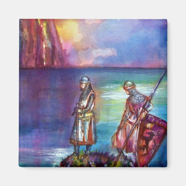 PENDRAGON Mittelalterliche Ritter, Sunset-See, Fan Magnet (Vorne)