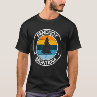 Pendroy Montana MT USA City Pride Retro Sunset T-Shirt