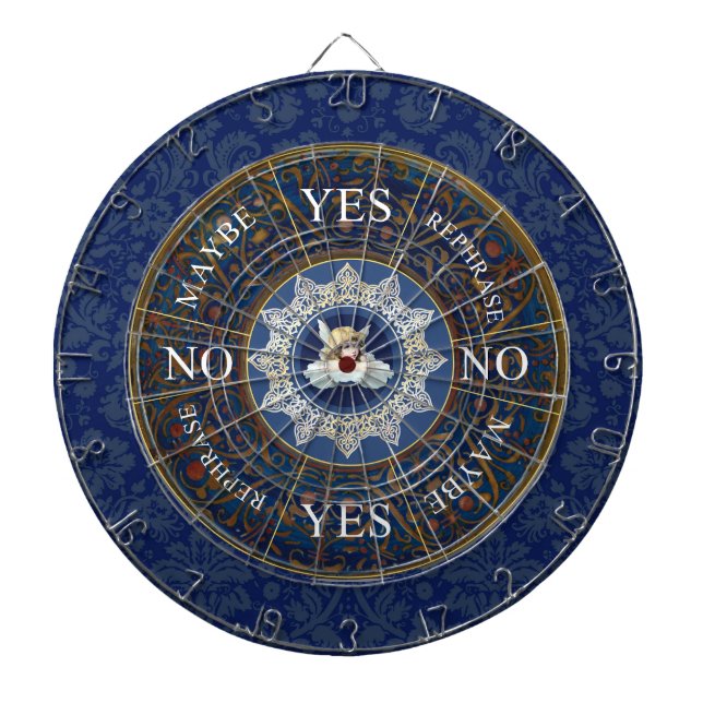 Pendulum Board Chart Divinity Game Angel Blue Dartscheibe (vorne)