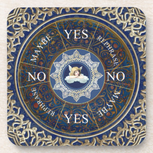 Pendulum Board Chart Divinity Game Angel Blue Getränkeuntersetzer